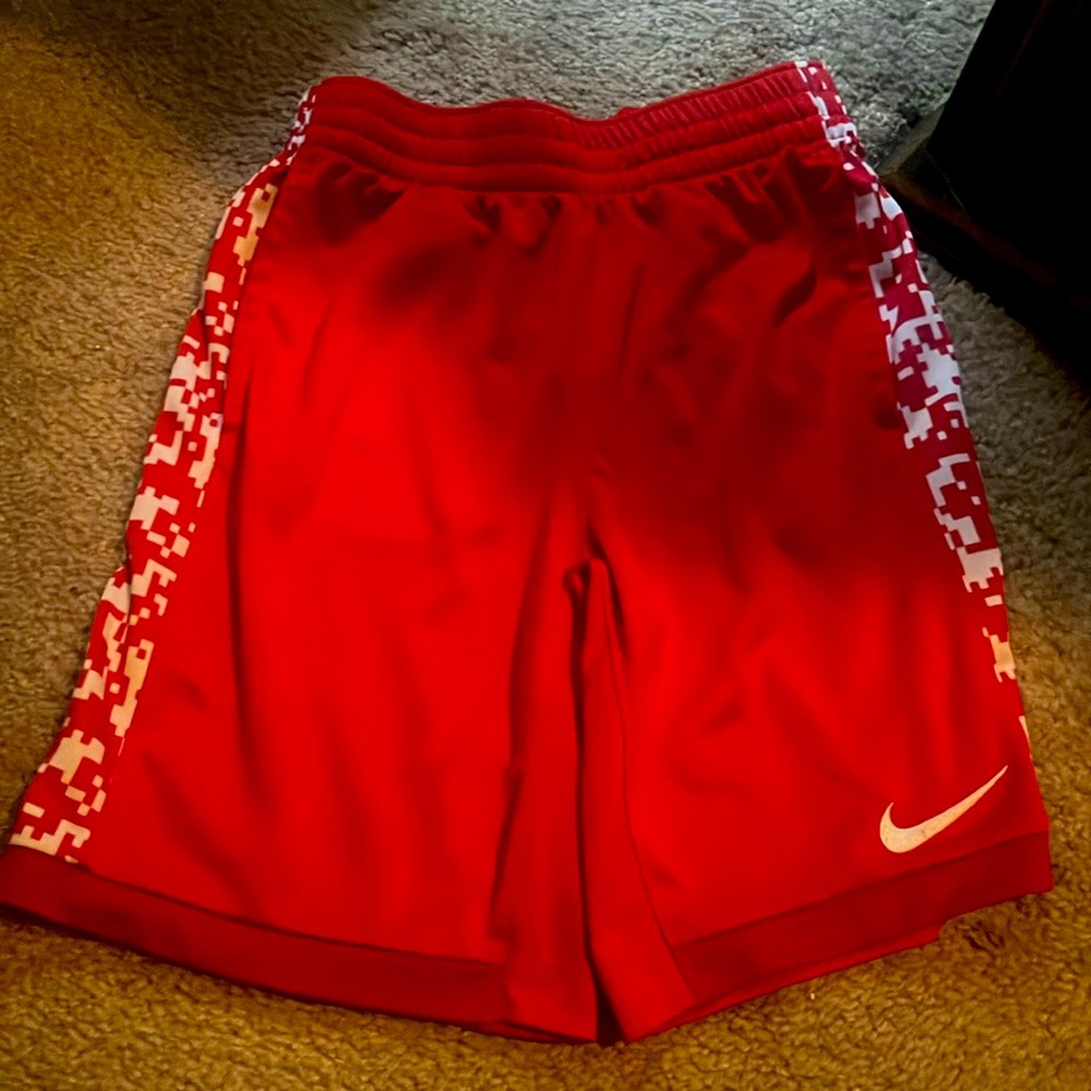 Nike red shorts